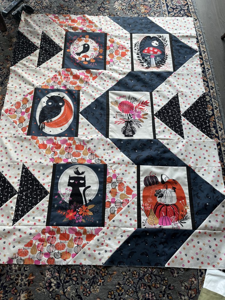 Halloween Quilt Top: Part 1